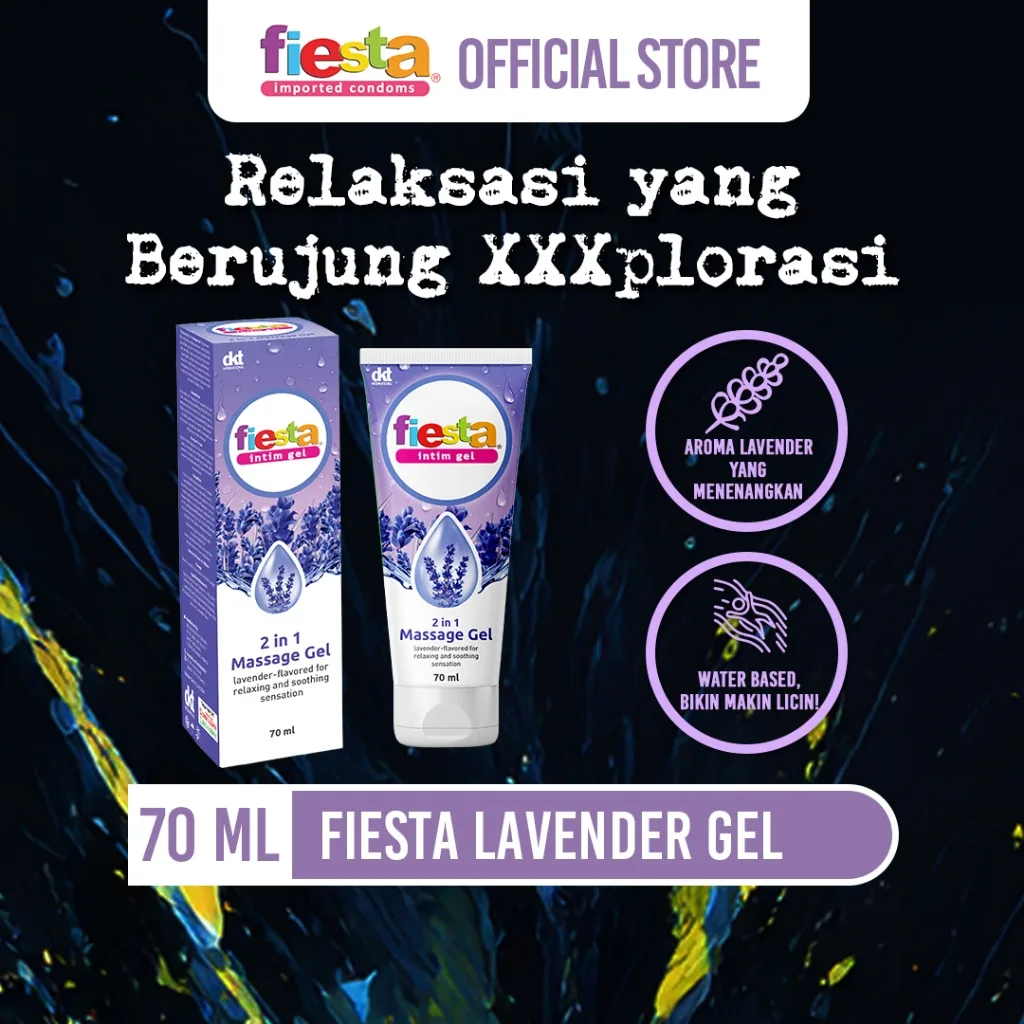 Fiesta Lubricant 2 in 1 Lavender Massage Gel - 70 mL