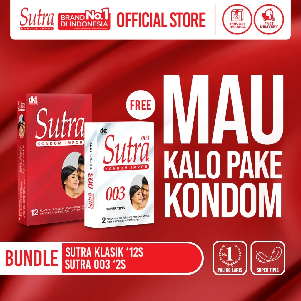 Sutra Kondom Classic - 12 Pcs FREE Sutra Kondom 003 - 2 Pcs