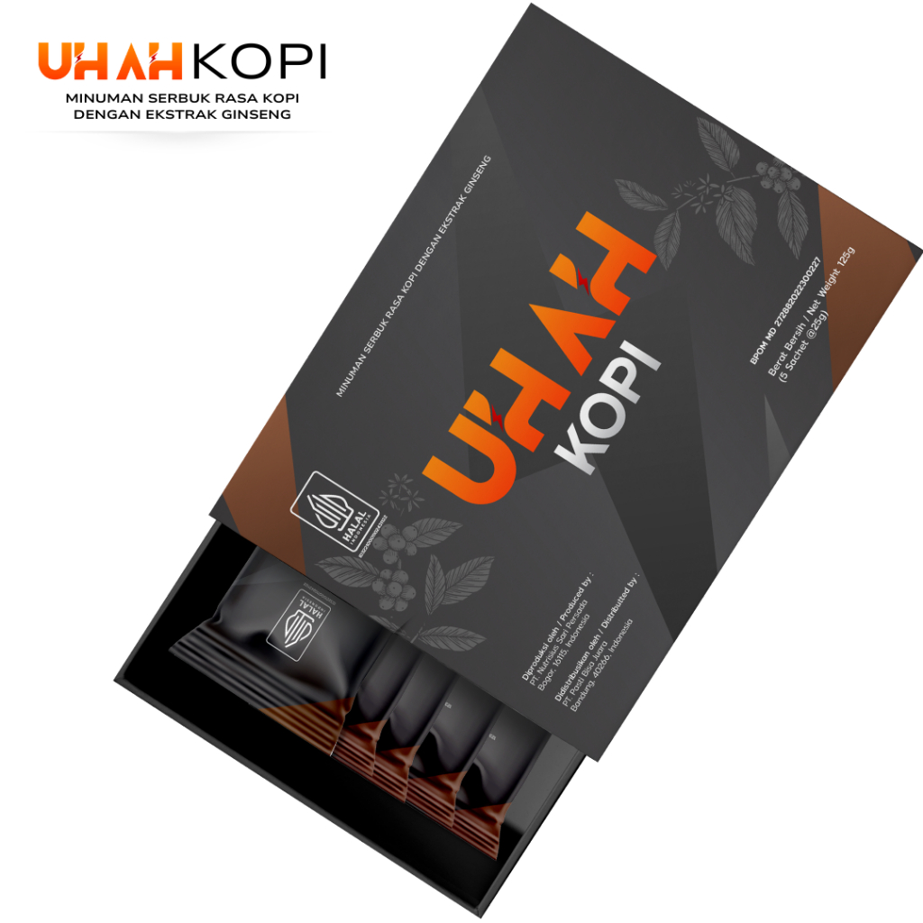 Uh Ah Kopi Ginseng 1 Box (5 Sachet)
