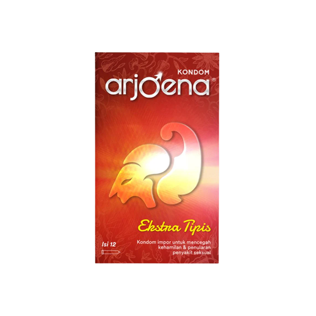 Arjoena Kondom Extra Tipis - 12 Pcs