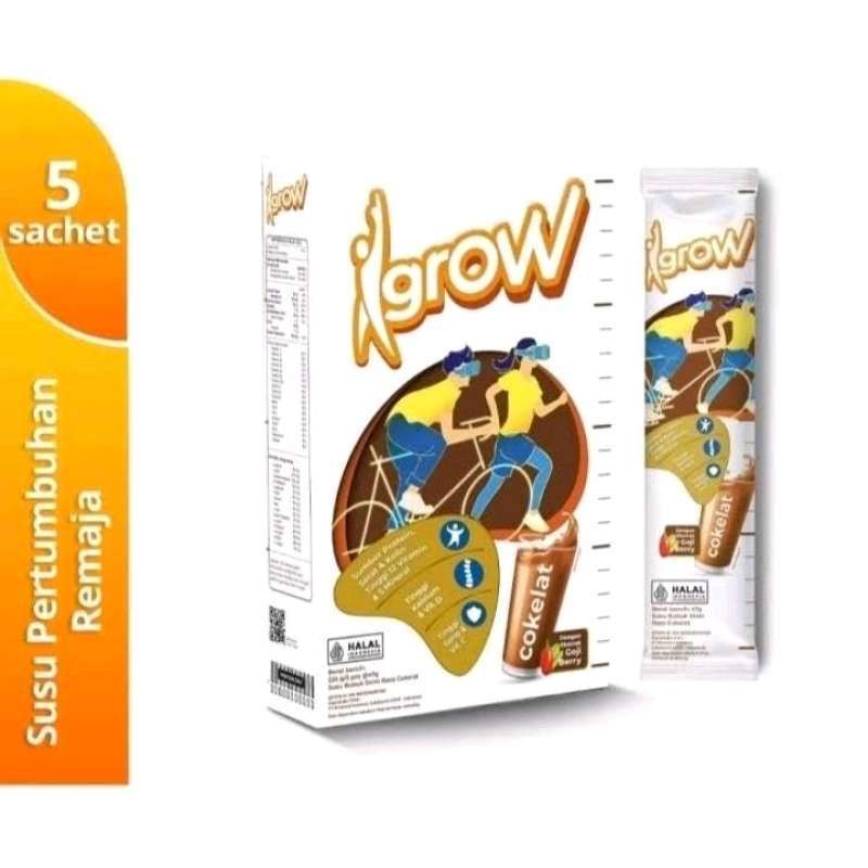 Igrow | Susu Remaja Tinggi Kalsium, dan Protein Rasa Coklat - 235 Gr