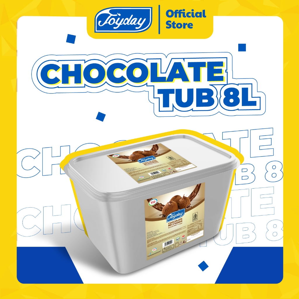 Joyday Ice Cream Bucket Coklat - 8 Liter