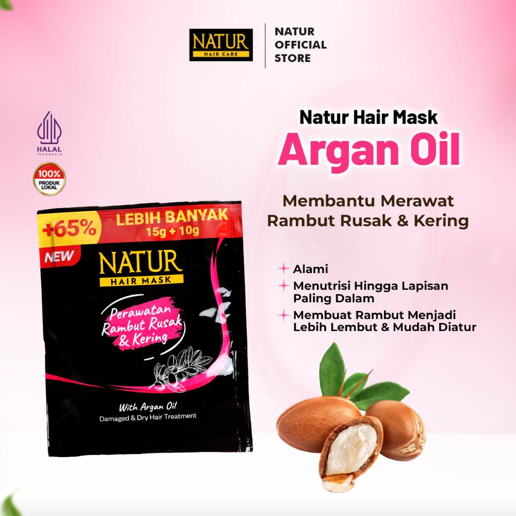 Natur Hair Mask Nutritive Treatment Argan Oil - 25 gr