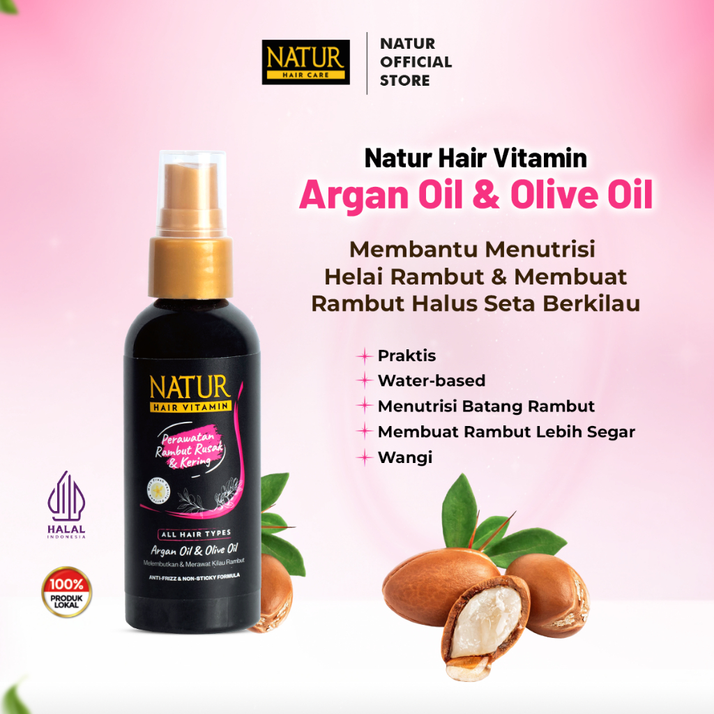 Natur Hair Vitamin Argan Oil - 80 mL
