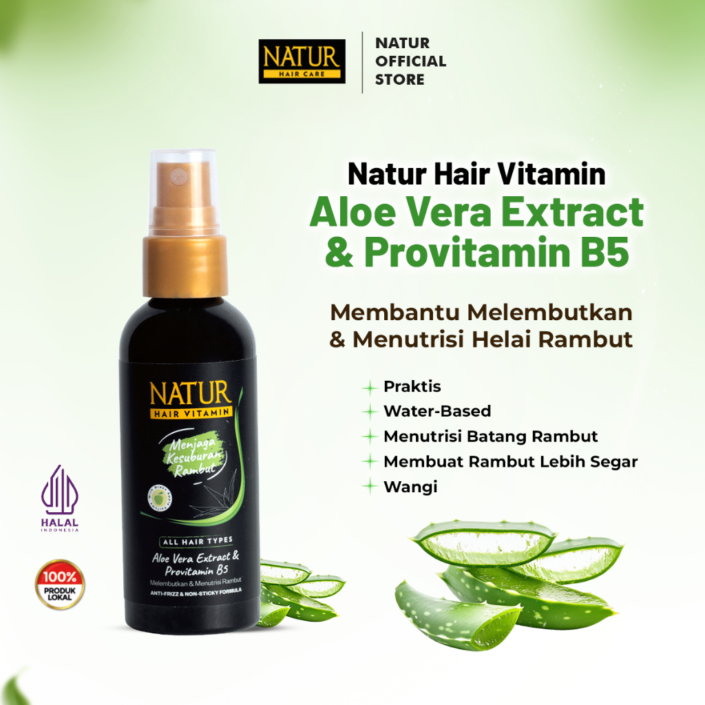 Natur Hair Vitamin Extract Aloe Vera - 80 mL