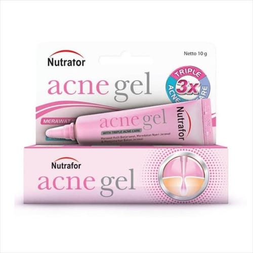 Nutrafor Acne Gel | Gel Perawatan Jerawat Efektif - 10 gr