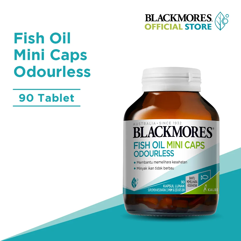 Blackmores Fish Oil Mini Caps Odourless - 90 Kapsul