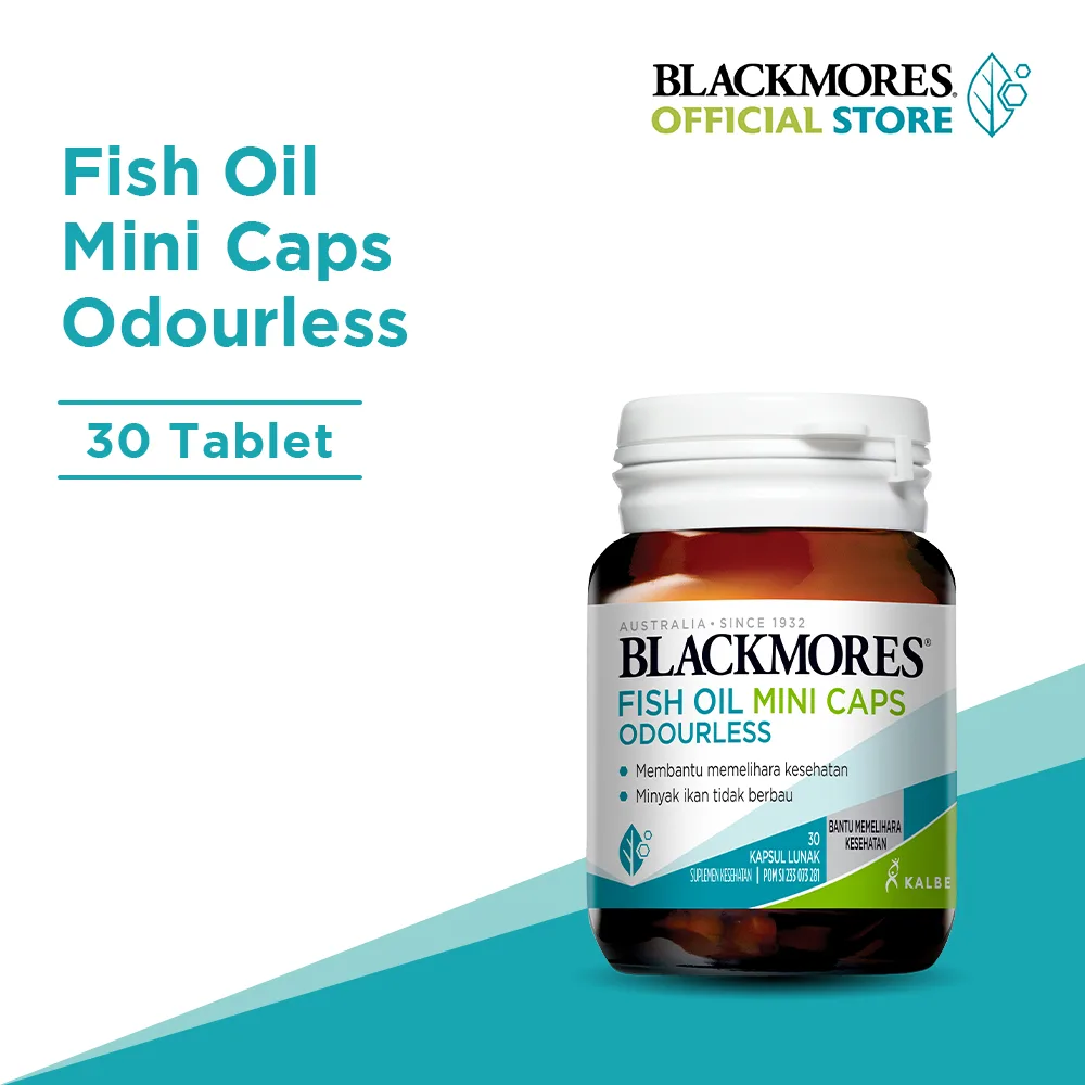 Blackmores Fish Oil Mini Caps Odourless - 30 Kapsul
