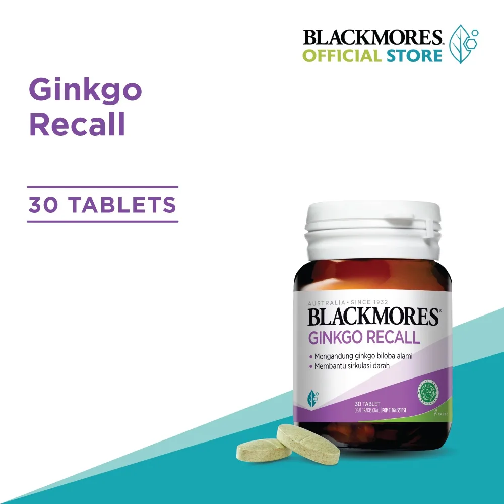 Blackmores Ginkgo Recall - 30 Tablet