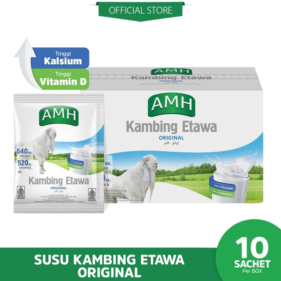 Amh Susu Kambing Etawa Variant Original Box - 10 Pcs