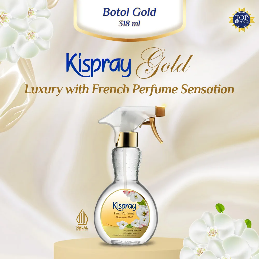 Kispray Botol Gold - 318 mL