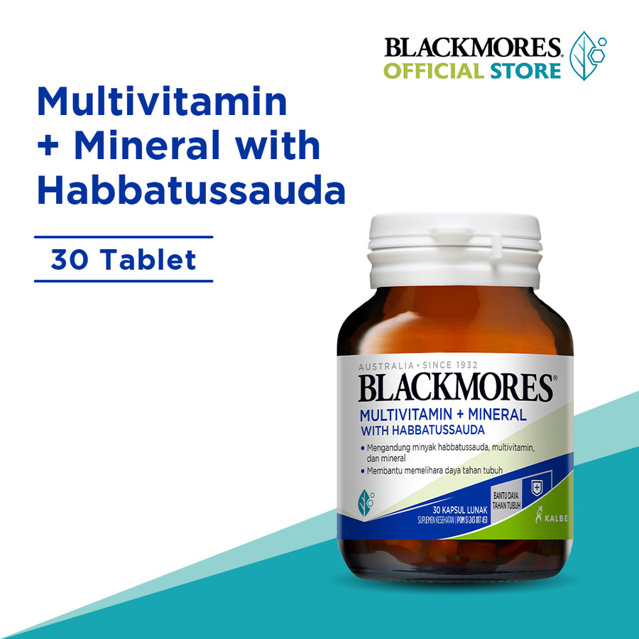 Blackmores Multivitamin + Mineral With Habbatussauda - 30 Kapsul