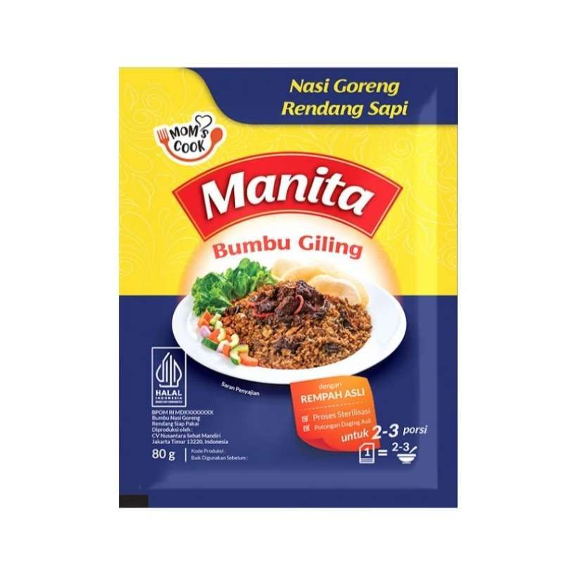 Manita Nasi Goreng Rendang Sapi - 80 gr
