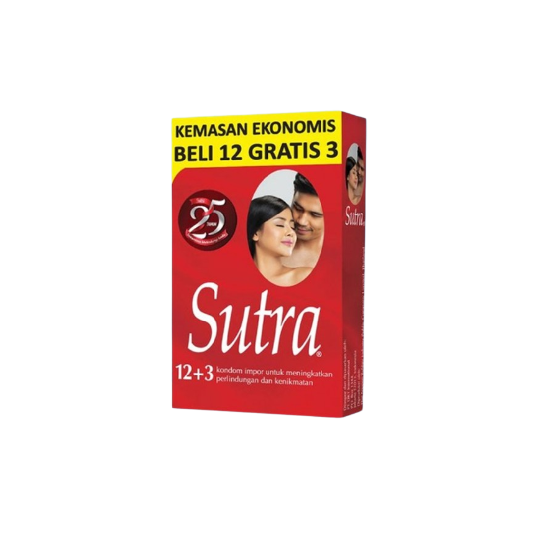 Sutra Kondom Classic - 12+3 Pcs
