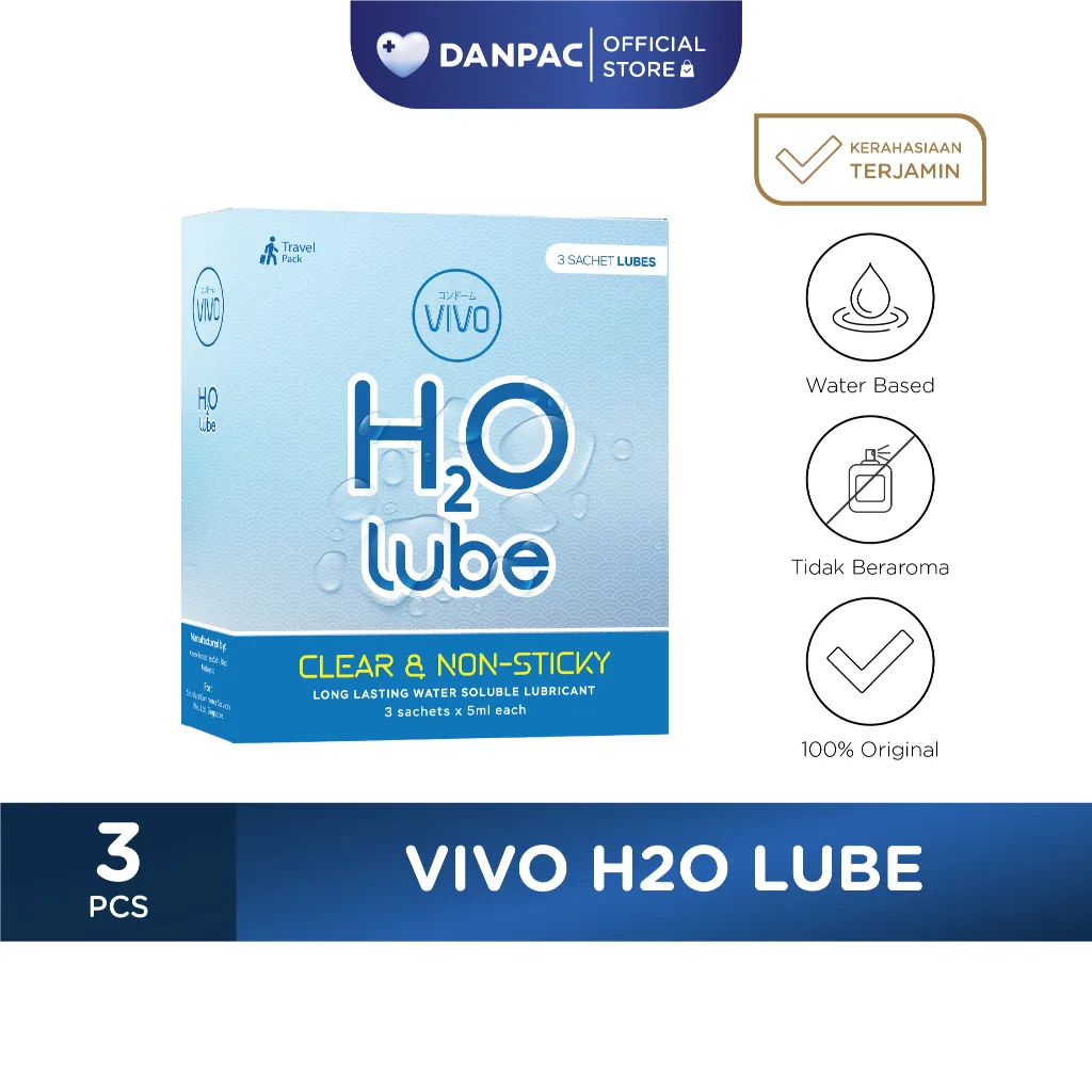 Vivo H2O Lube Box - 3 Pcs