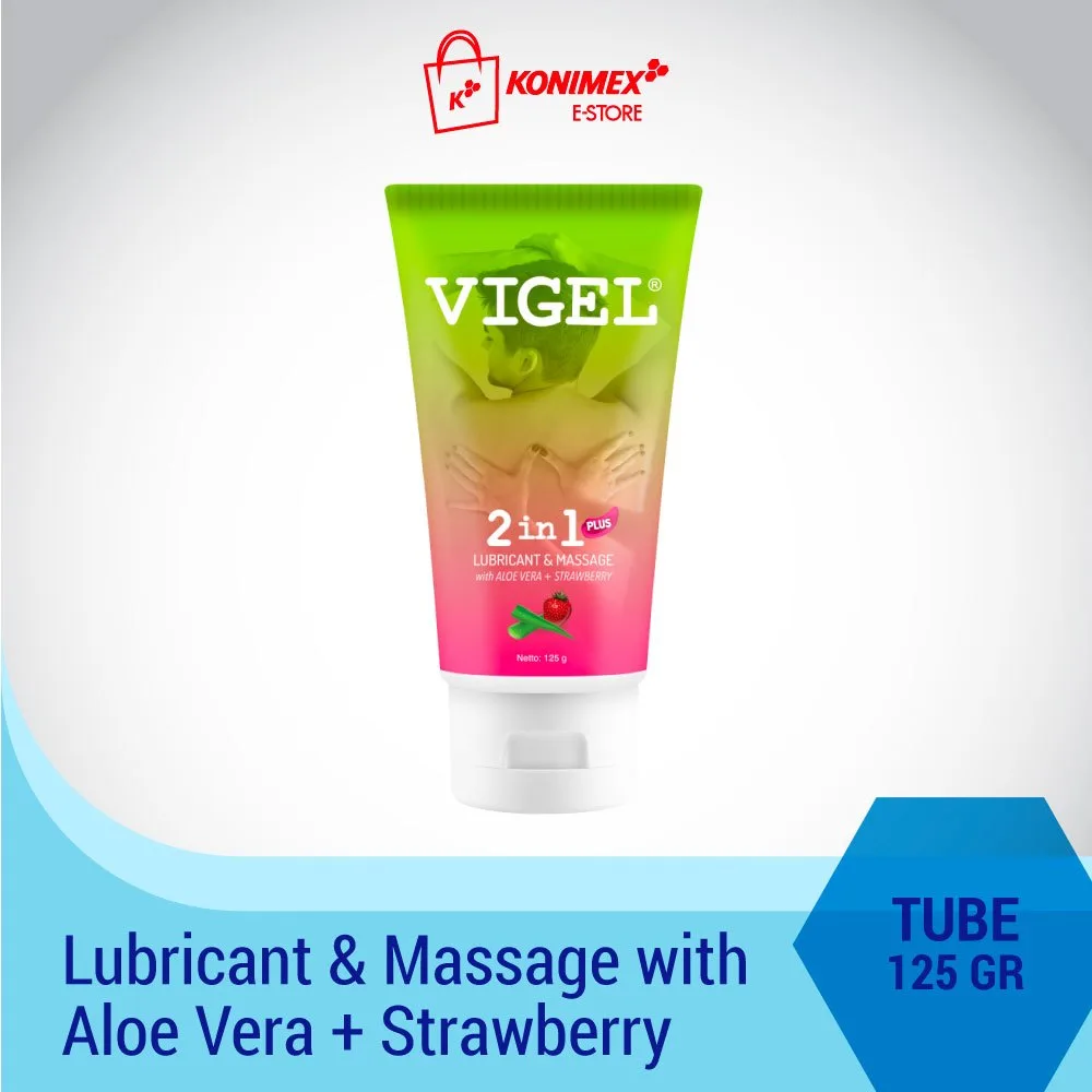 Vigel Lubricant & Massage 2in1 with Aloe Vera Strawberry - 125 gr