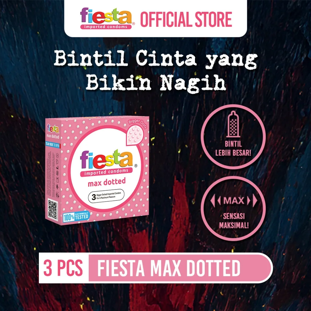 Fiesta Kondom Max Dotted - 3 Pcs