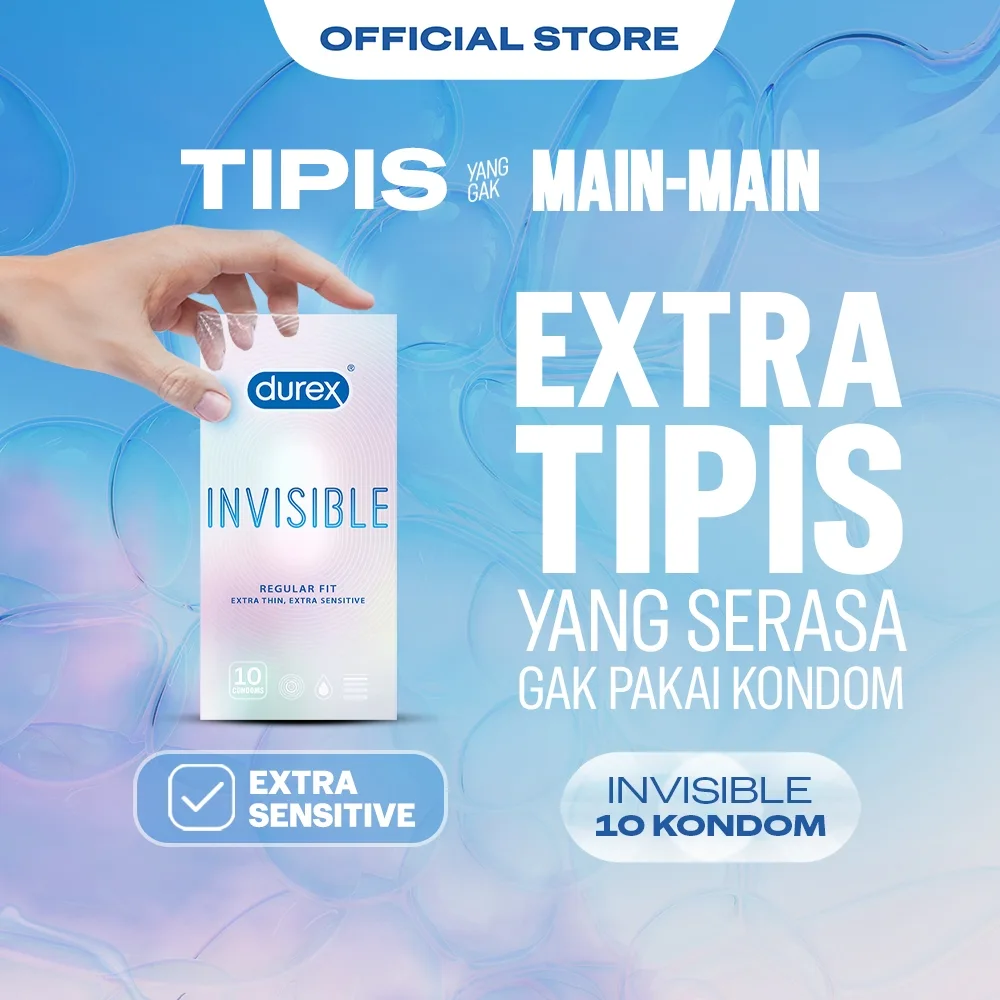 Durex Kondom Invisible Regular Fit - 10 Pcs