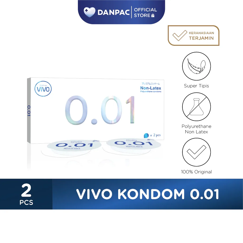 Vivo Kondom 0.01 - 2 Pcs