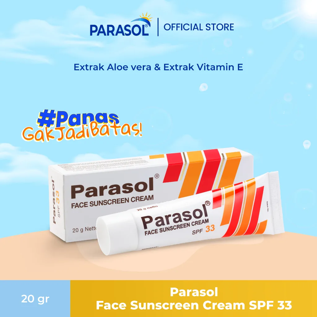 Parasol Cream Sunscreen wajah SPF 33 - 20 gr