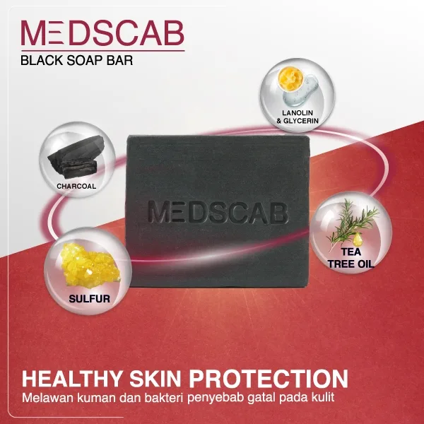 Medscab Black Soap - 60 gr