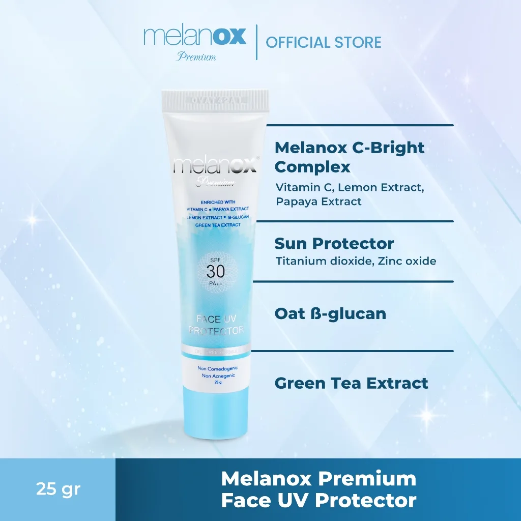 Melanox Skin UV protection SPF 30 PA++ Tabir Surya Sunblock - 25 gr