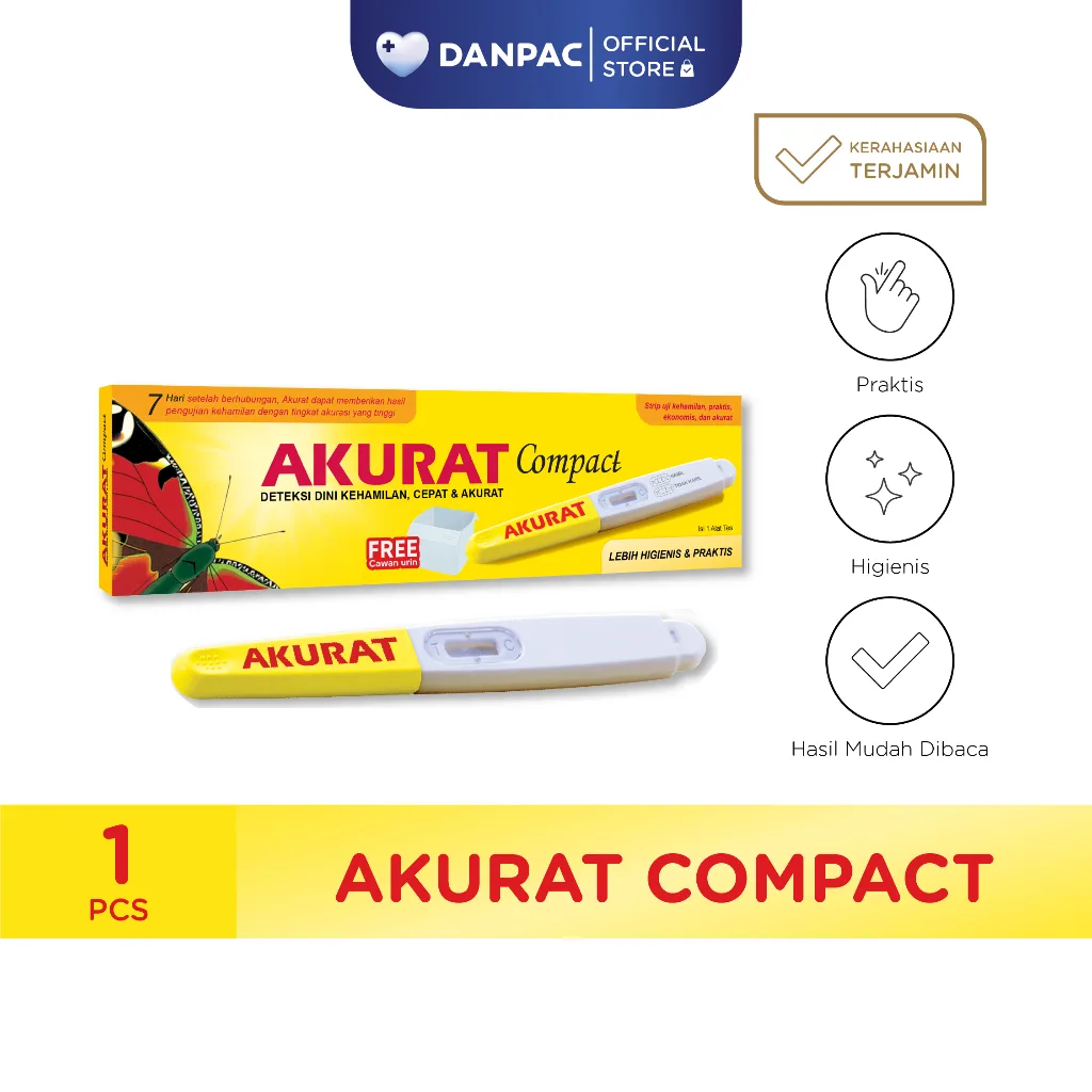 Akurat Compact Uji Kehamilan - 1 Pcs