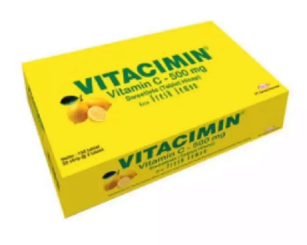 Vitacimin Vitamin C 500 mg Rasa Fresh Lemon @100