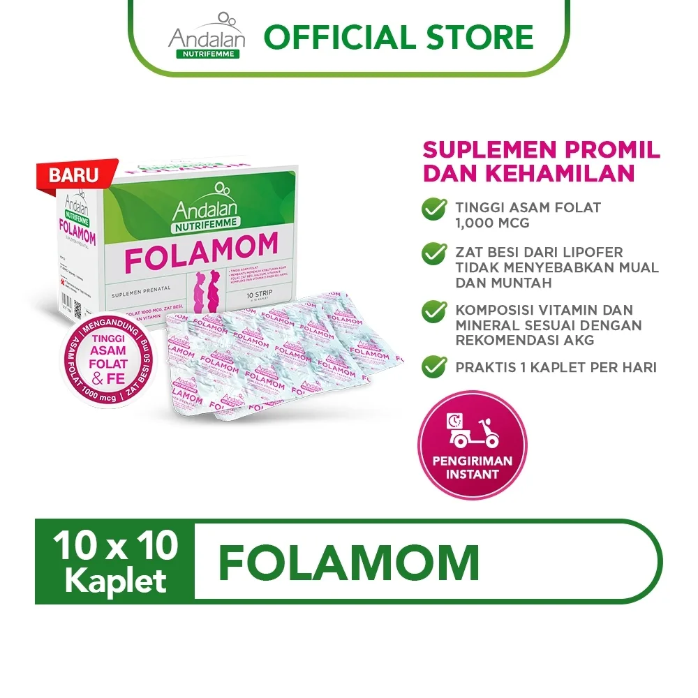 Andalan Nutrifemme Folamom - 10 Pcs (STRIP)