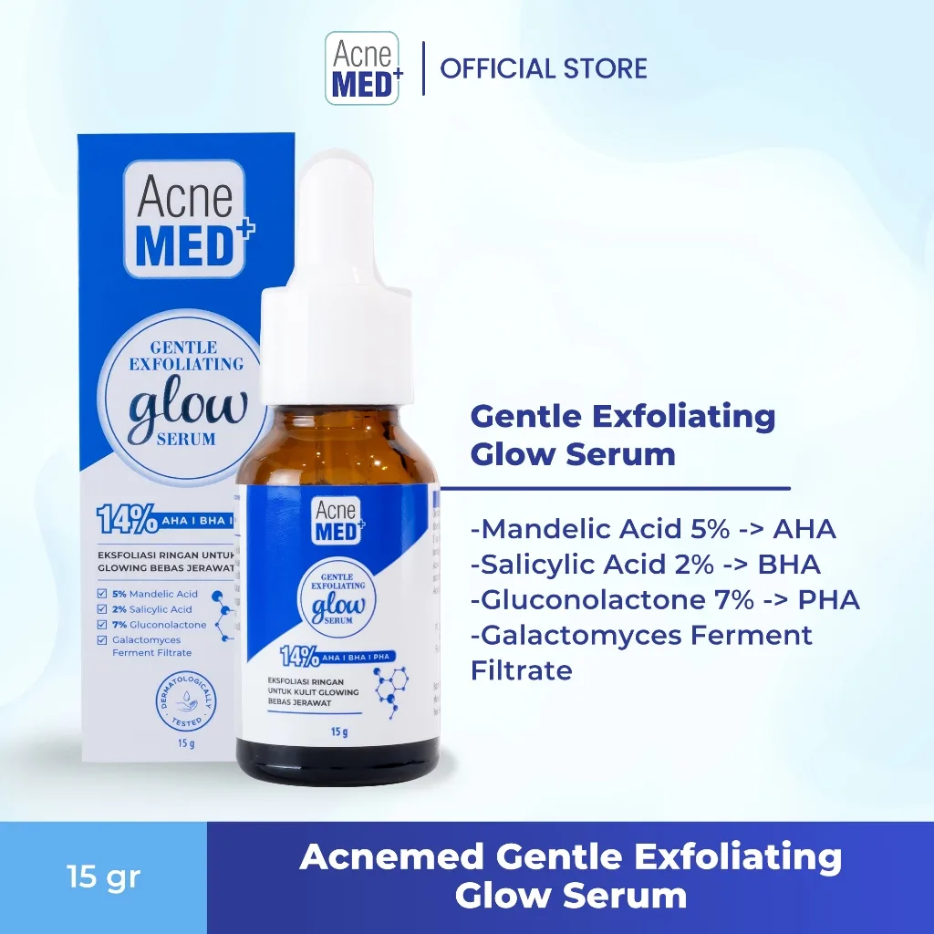 Acnemed Gentle Exfoliating Glow Serum - 15 gr