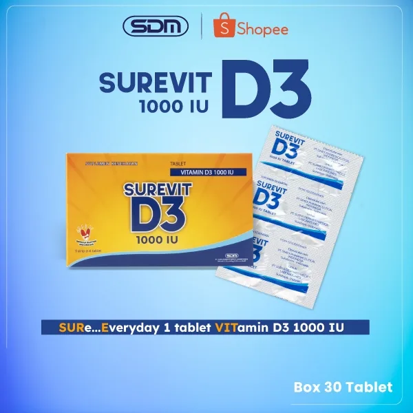 Surevit D3 1000 IU - 30 Tablet