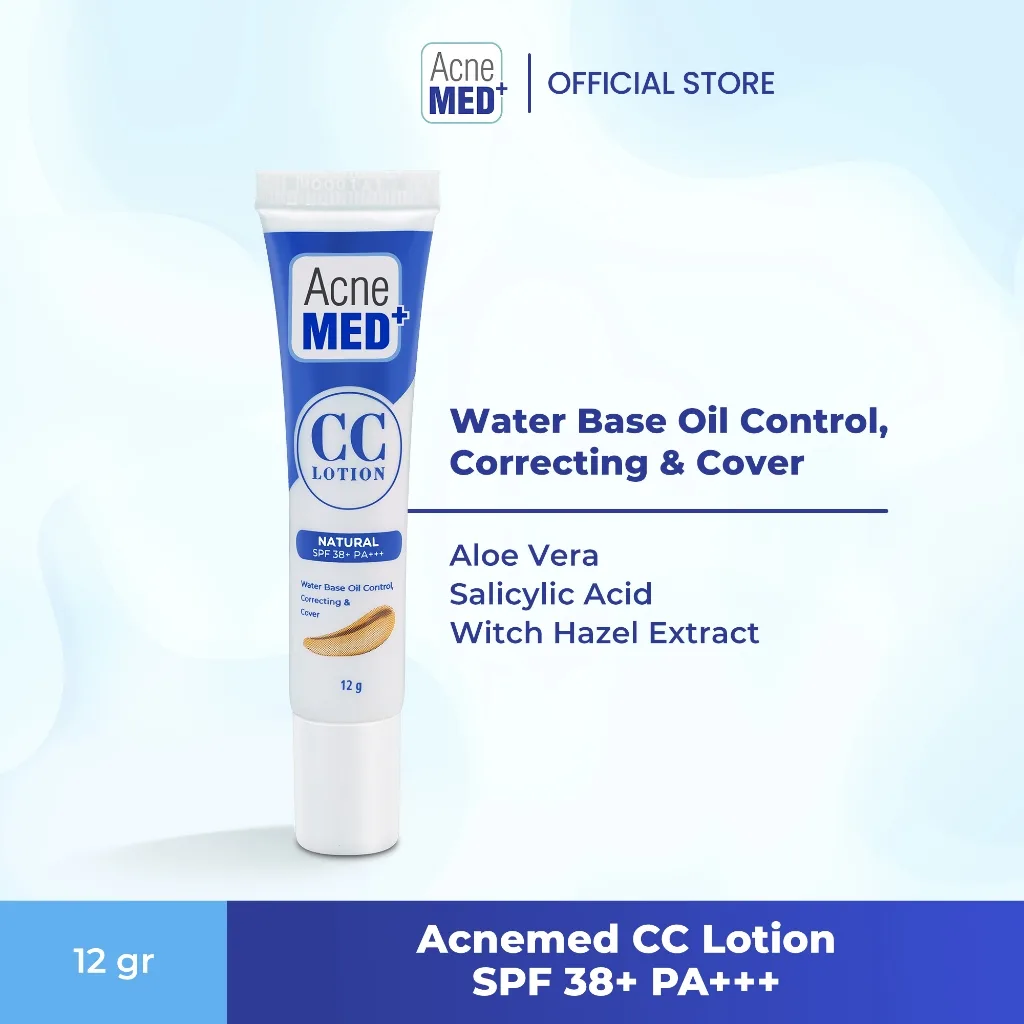 Acnemed CC Lotion Natural SPF 38+ PA+++ - 12 gr