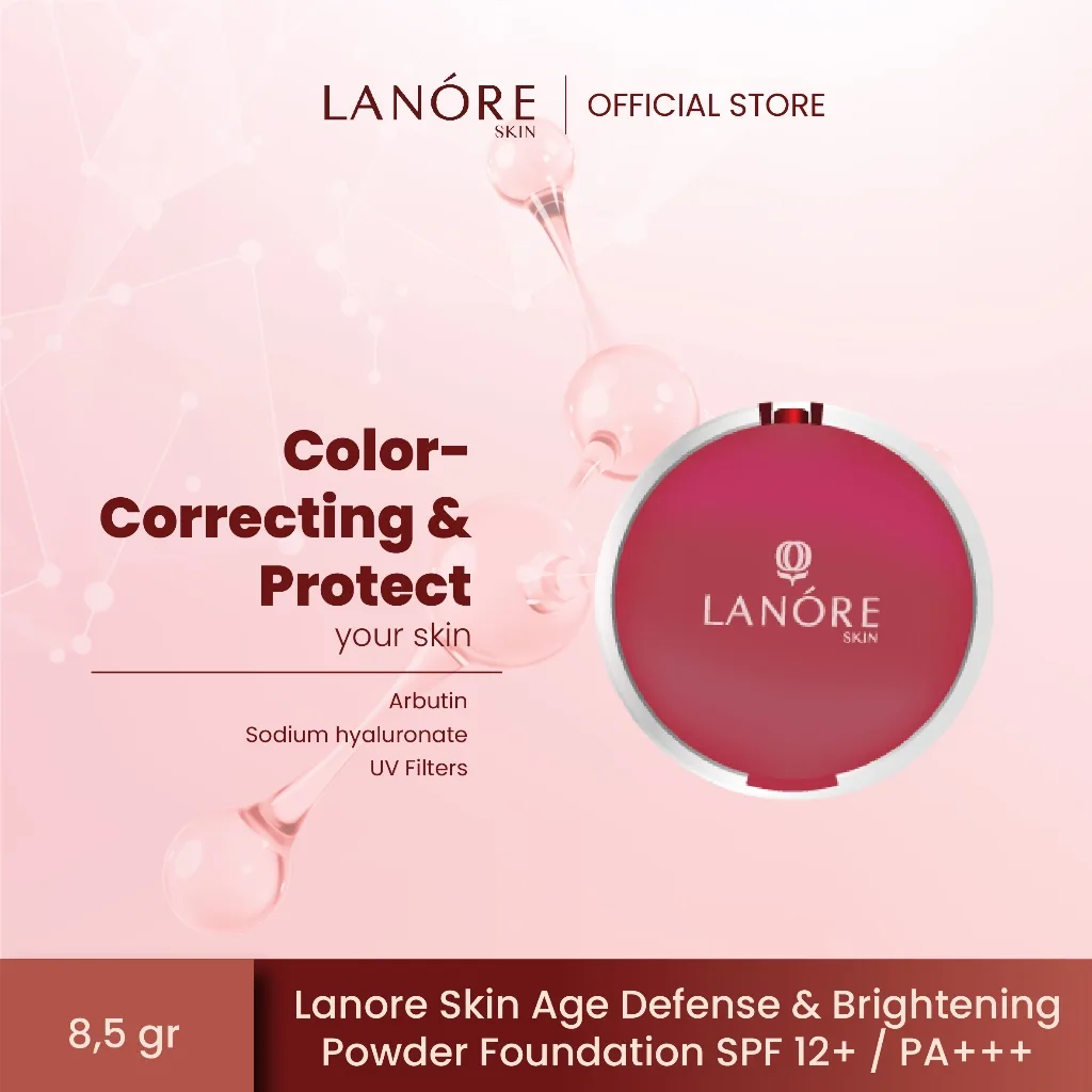 Lanore Skin Age Defense & Brightening Powder Foundation SPF 12 PA +++ 02 Sandy Beige - 8,5 gr