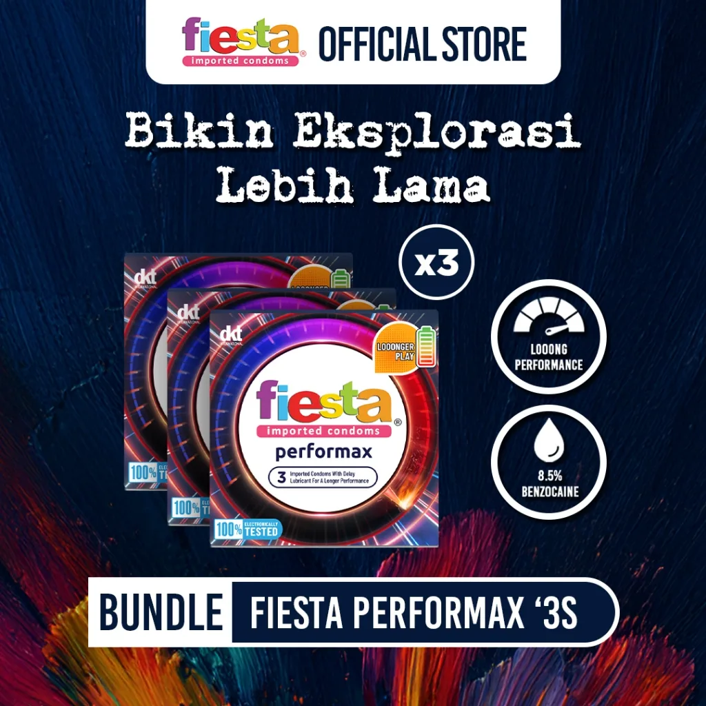 Fiesta Kondom Performax - 3 Pcs × 3