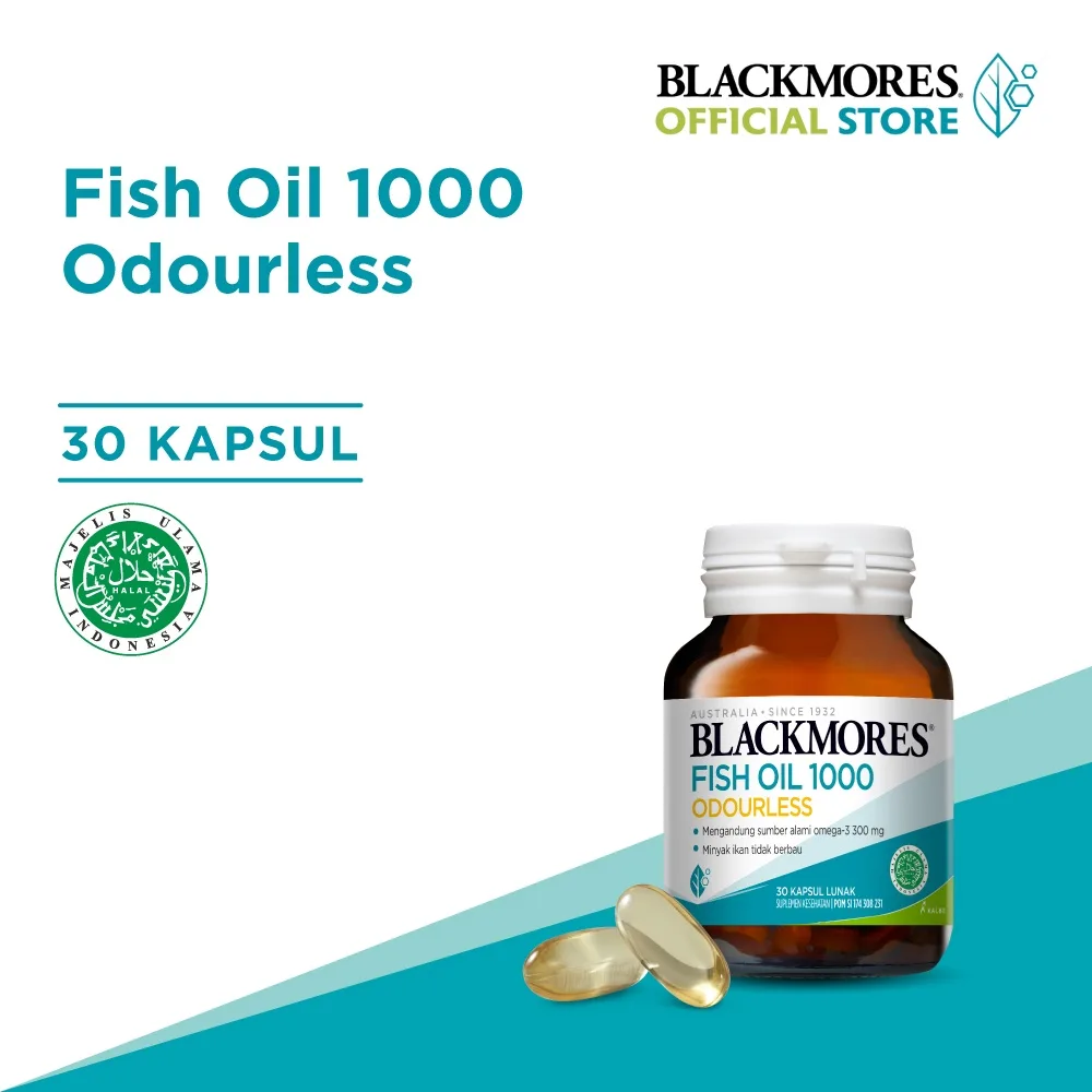 Blackmores Odourless Fish Oil 1000 - 30 Kapsul
