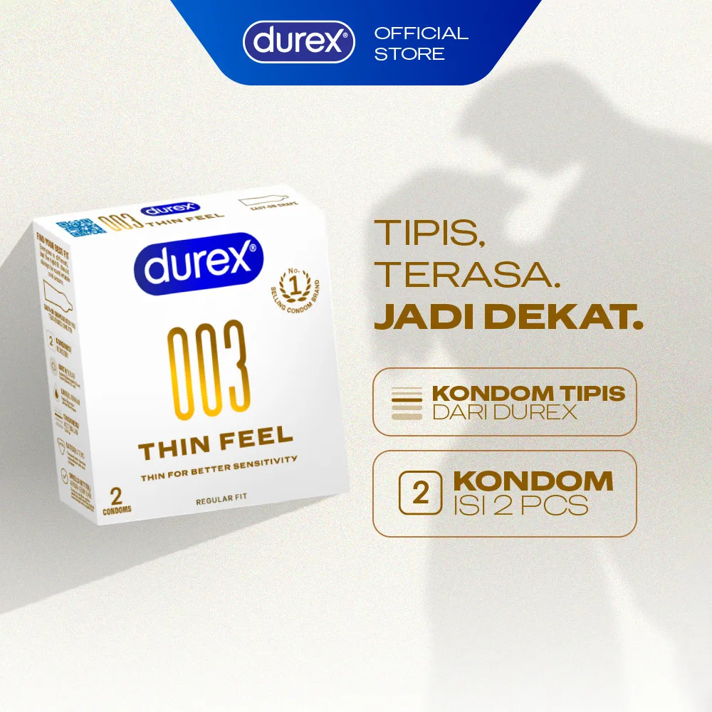 Durex Kondom 003 Thin Feel - 2 Pcs