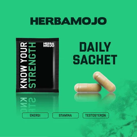 Herbamojo Suplemen Stamina Pria Sachet - 2 Kapsul