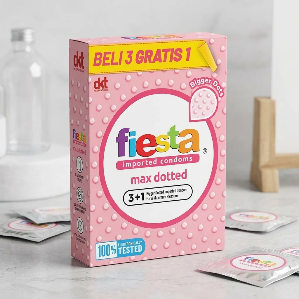 Fiesta Kondom Max Dotted - 3+1