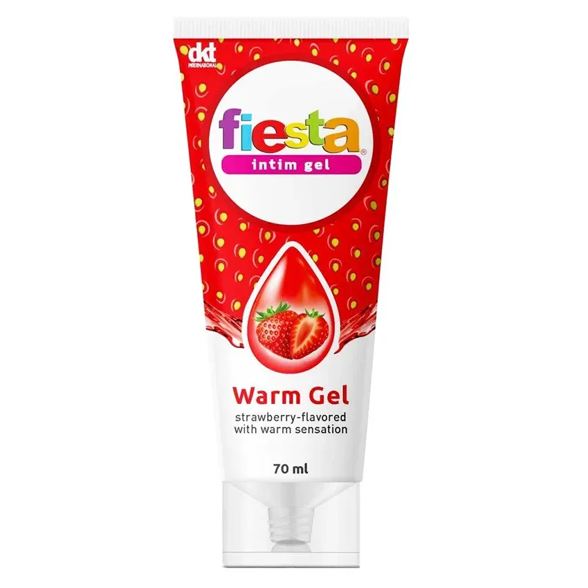 Fiesta Lubricant Intim Gel Warm Strawberry - 70 mL (Tanpa Box)